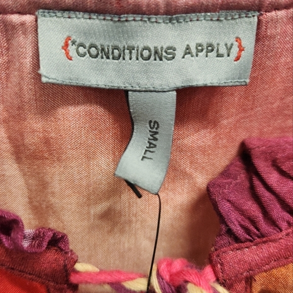 NWT Anthropologie Conditions Apply Etienne Peasant Blouse SZ SMALL - Picture 15 of 16